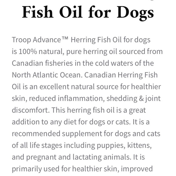 Dog Herring Oil For Dogs Cats 1 Litre Poshmark